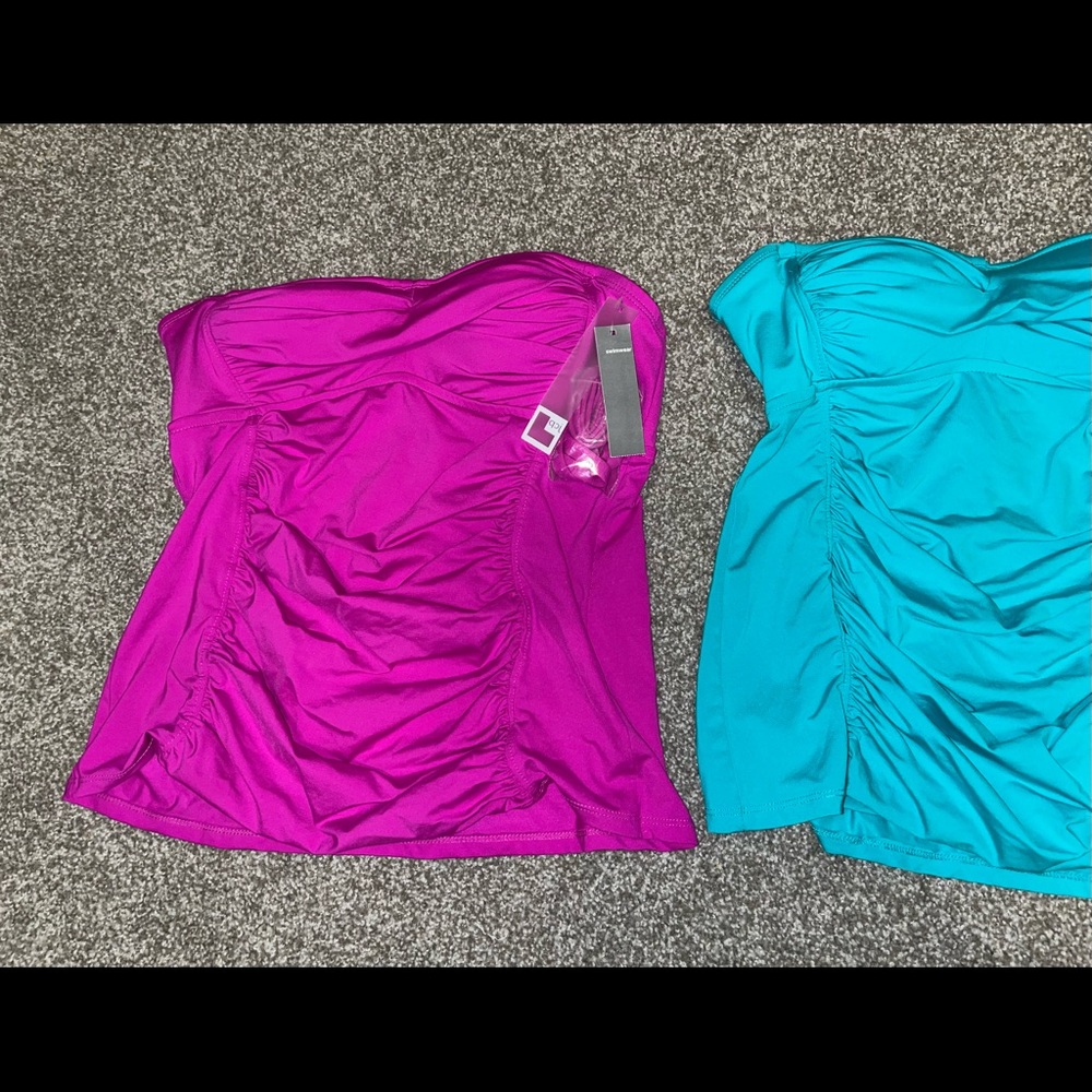 NWT- BUNDLE OF TANKINI TOPS- Size Medium - Picture 3 of 9
